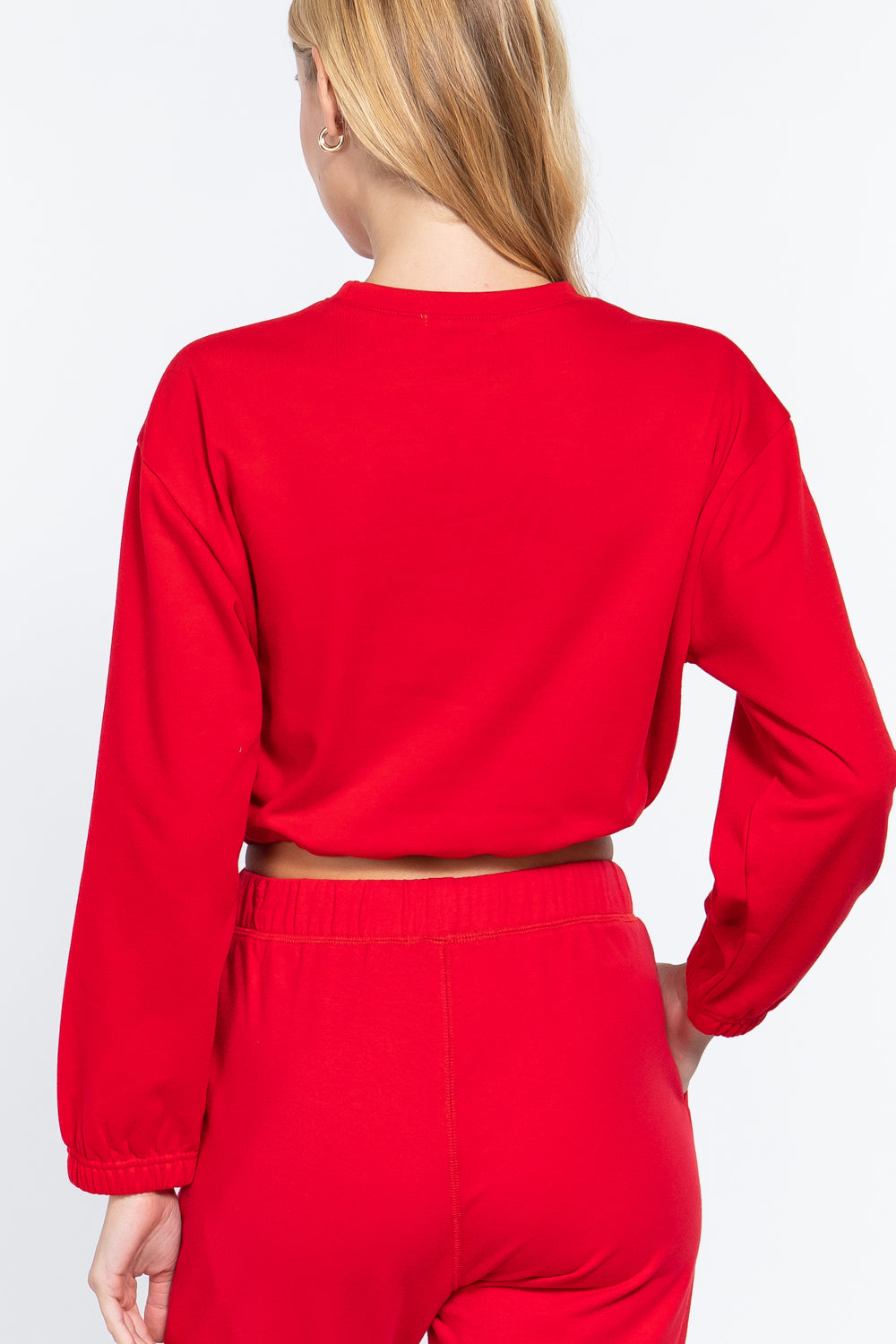 Adjustable Waist French Terry Top - Absolute Fashion 2020