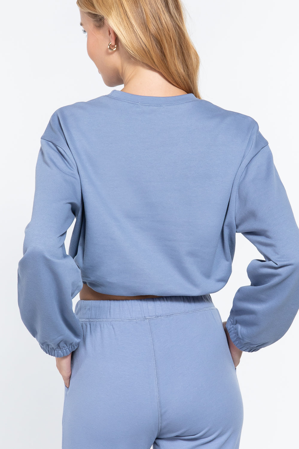 Adjustable Waist French Terry Top - Absolute Fashion 2020