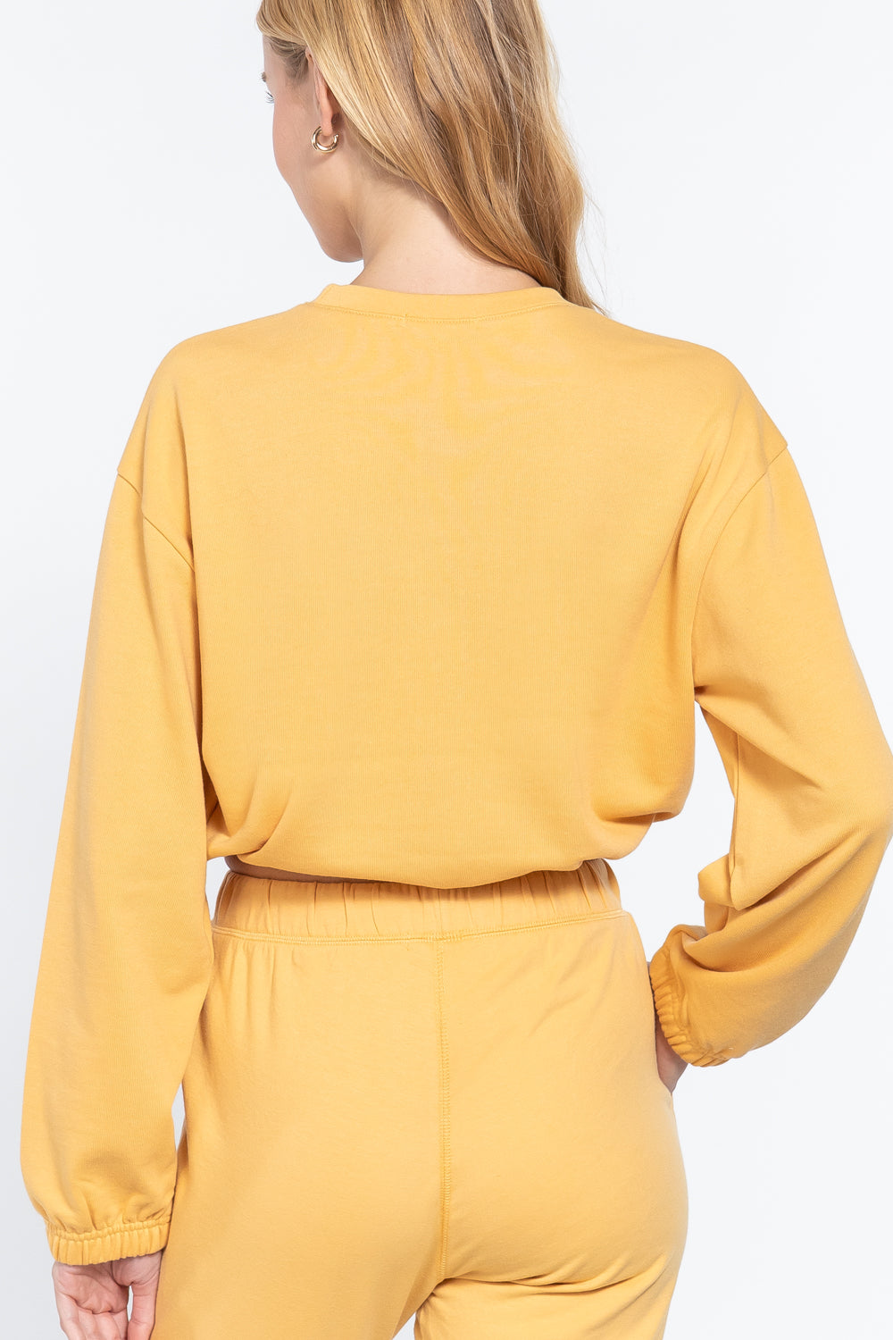 Adjustable Waist French Terry Top - Absolute Fashion 2020