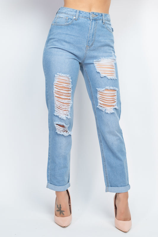 Distressed Boyfriend Jeans - Absolute Fashion 2020