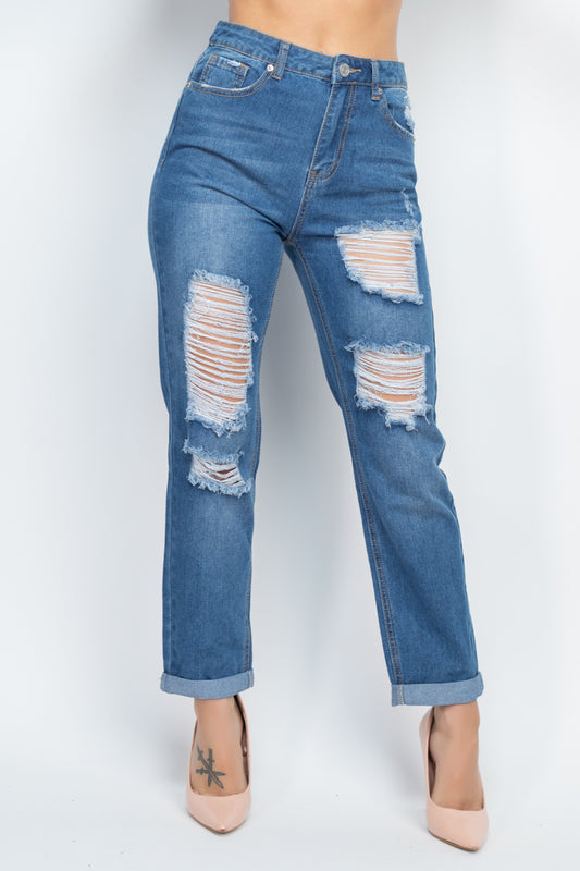 Distressed Boyfriend Jeans - Absolute Fashion 2020