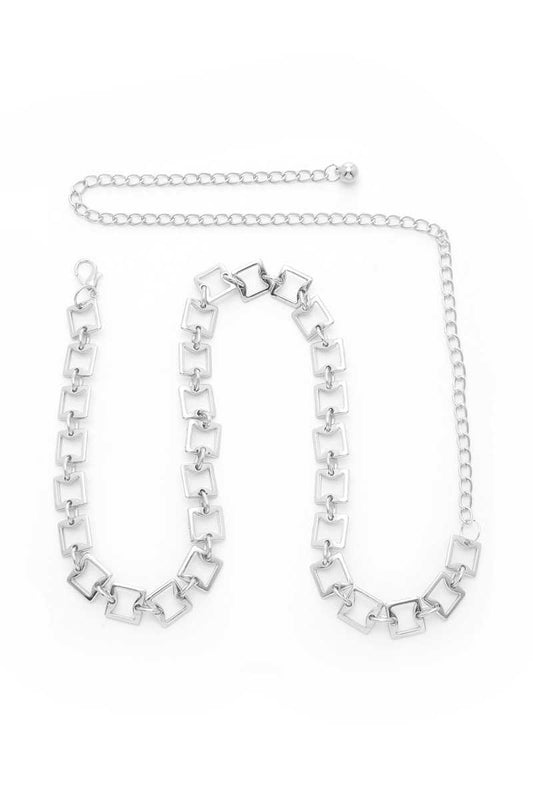 Square Link Metal Chain Belt - Absolute Fashion 2020