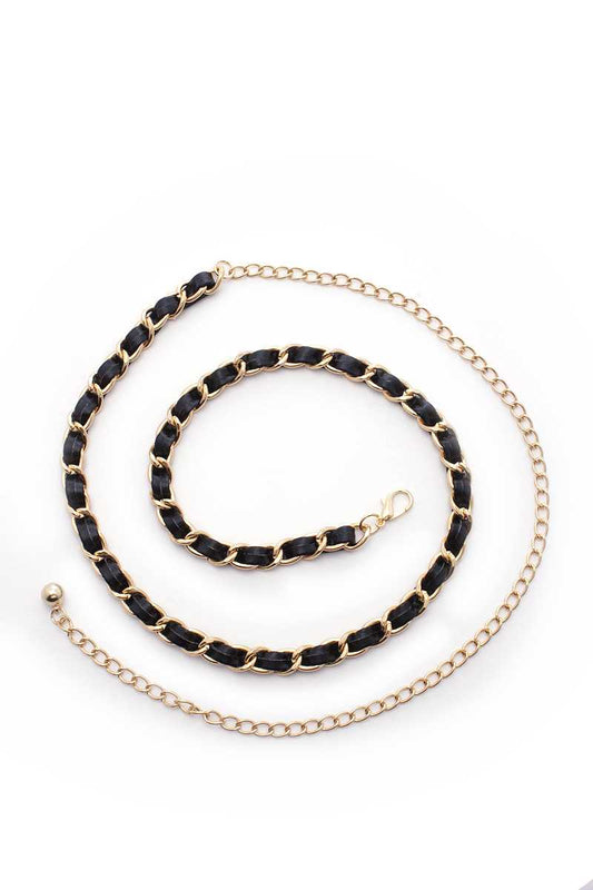Pu Leather Chain Metal Belt - Absolute Fashion 2020