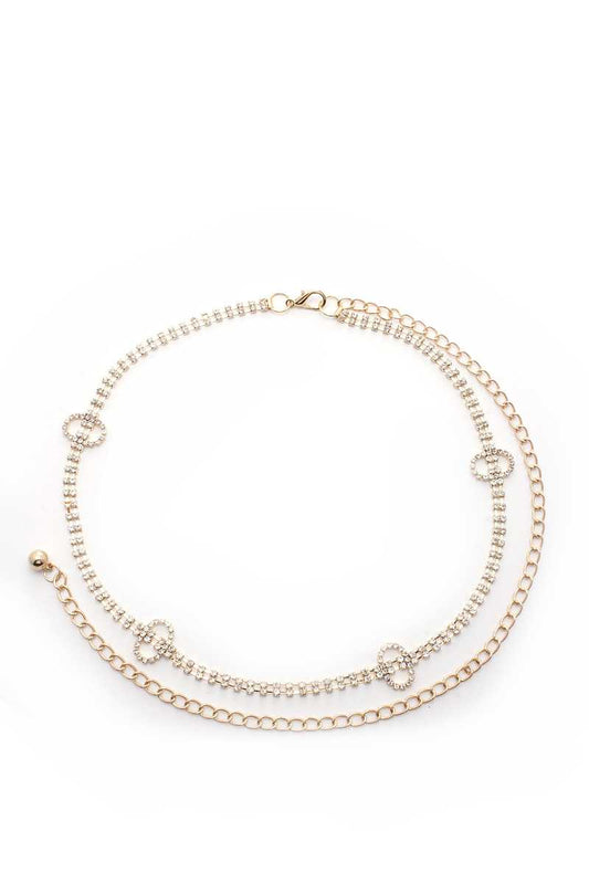 Rhinestone Chain Belt - Absolute Fashion 2020