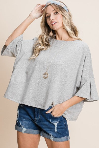 Solid Cotton Casual Top - Absolute Fashion 2020