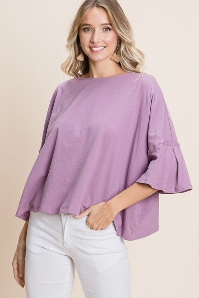 Solid Cotton Casual Top - Absolute Fashion 2020