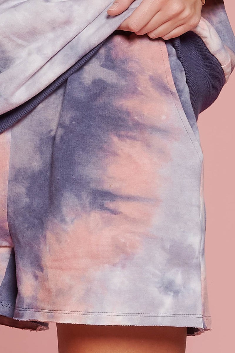 Tie-dye Printed Jersey Shorts - Absolute Fashion 2020