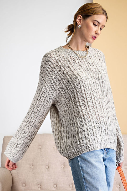 Textured Knitted Sweater - Absolute Fashion 2020