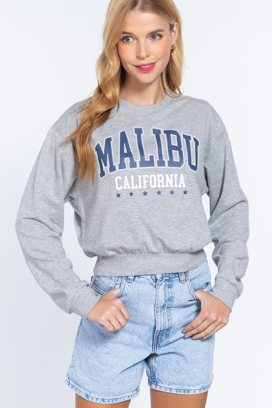Dolman Slv French Terry Graphic Top - Absolute Fashion 2020