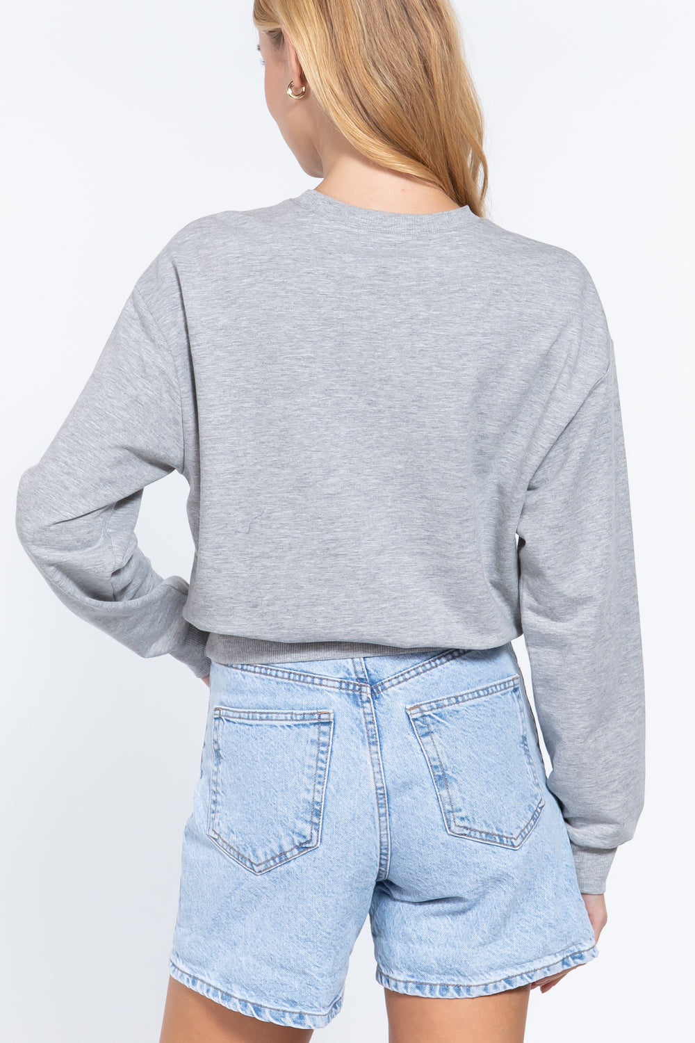 Dolman Slv French Terry Graphic Top - Absolute Fashion 2020