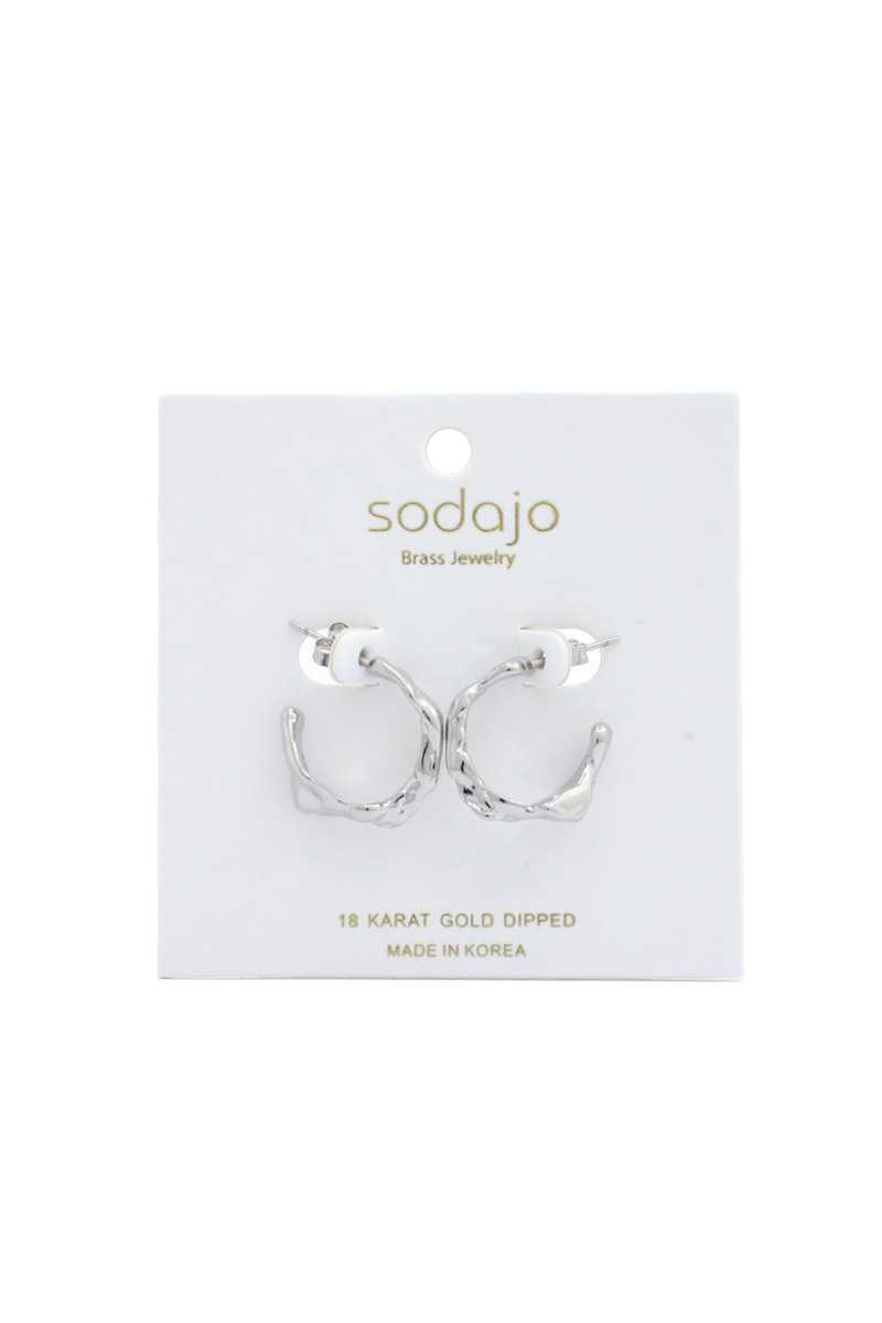 Sodajo Organic Shape 18k Gold Dipped Earring - Absolute Fashion 2020