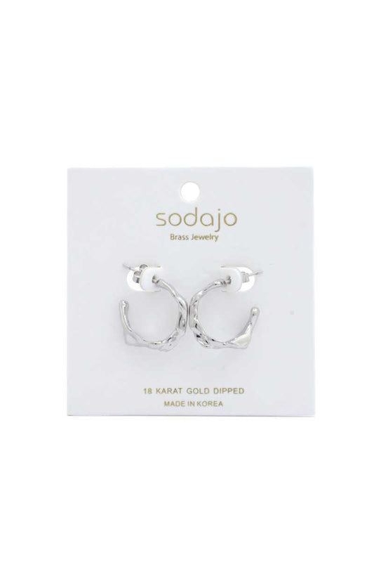 Sodajo Organic Shape 18k Gold Dipped Earring - Absolute Fashion 2020