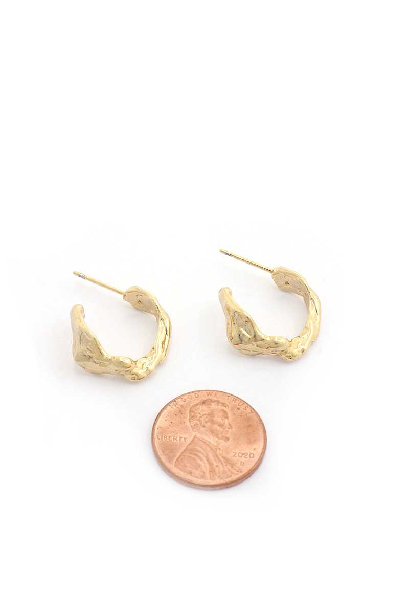 Sodajo Organic Shape 18k Gold Dipped Earring - Absolute Fashion 2020