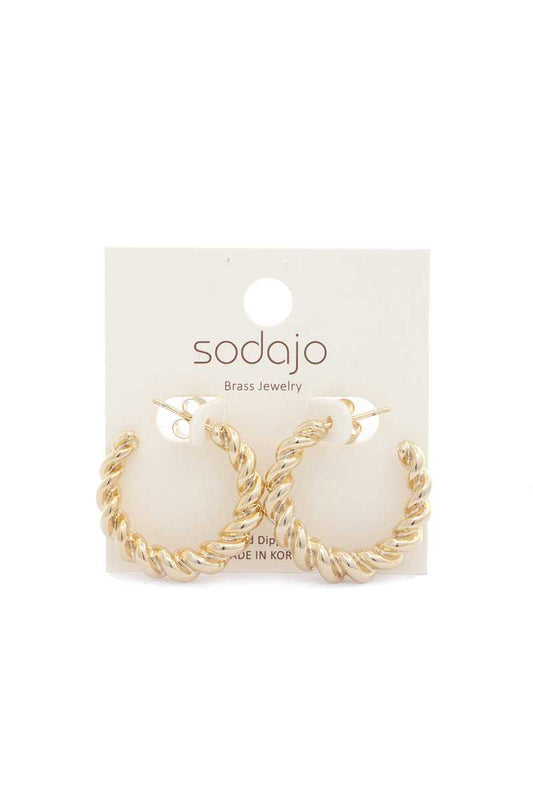 Croissant Open Circle Earring - Absolute Fashion 2020