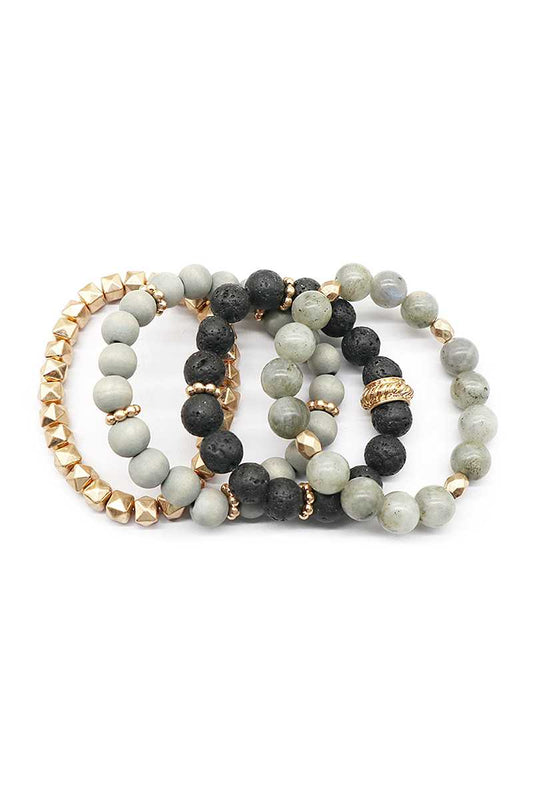 Fashion Ball Bead Metal Bracelet Set - Absolute Fashion 2020