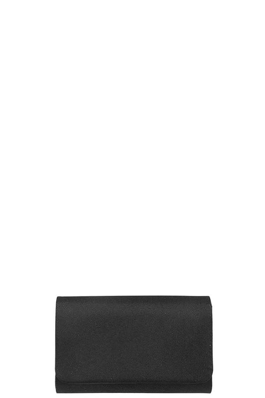 Stylish Plain Glitter Sparkle Chain Clutch Bag - Absolute Fashion 2020