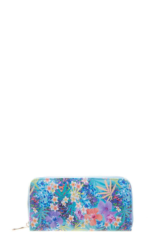 Floral Light Color Print Wallet - Absolute Fashion 2020