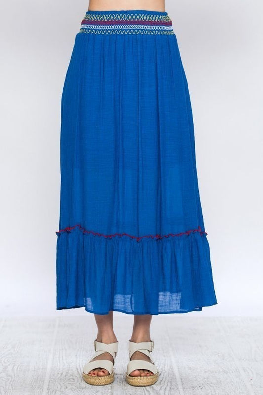 Gauze Skirt Features Elastic Waistband - Absolute Fashion 2020