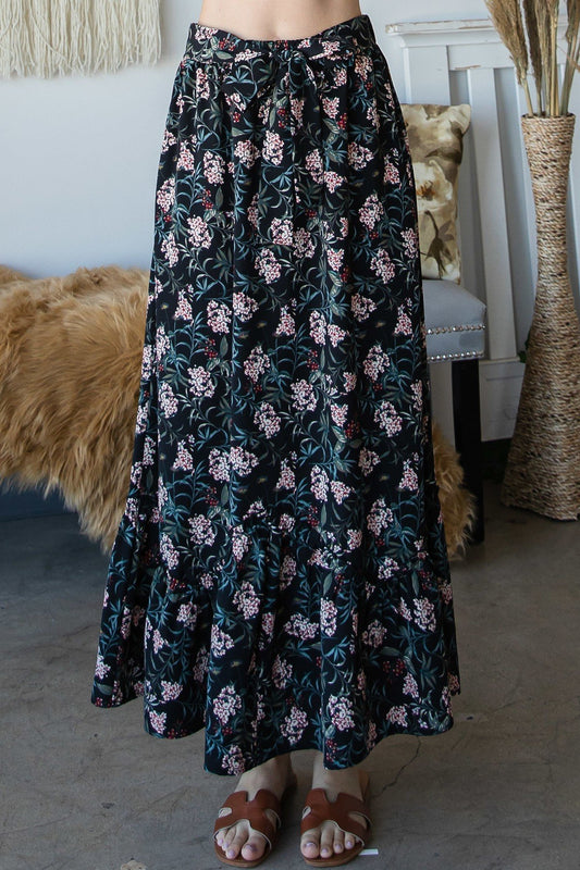 Elastic Waistline Maxi Skirt - Absolute Fashion 2020