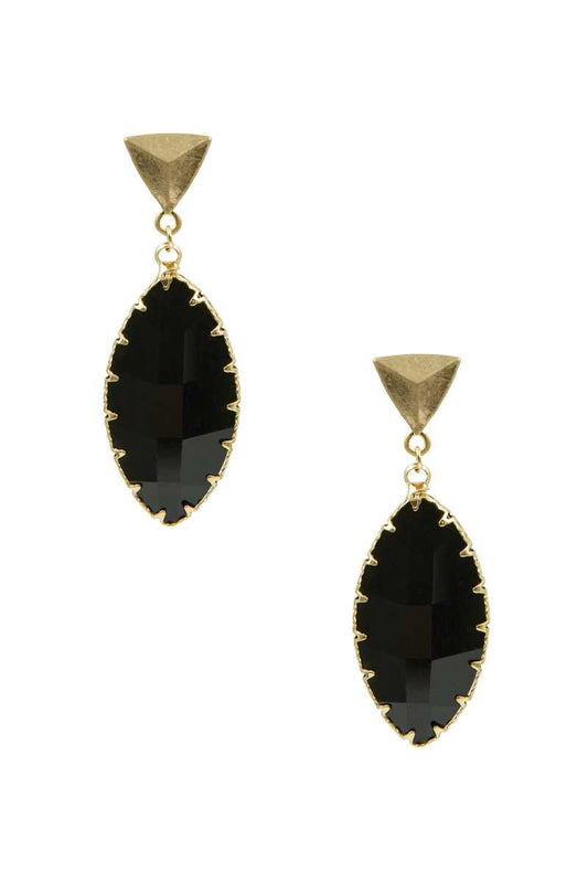 Triangle Resin Dangle Earring - Absolute Fashion 2020