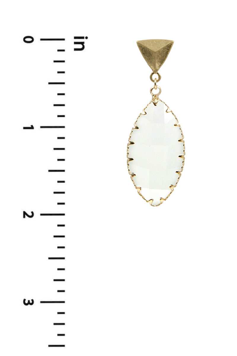 Triangle Resin Dangle Earring - Absolute Fashion 2020