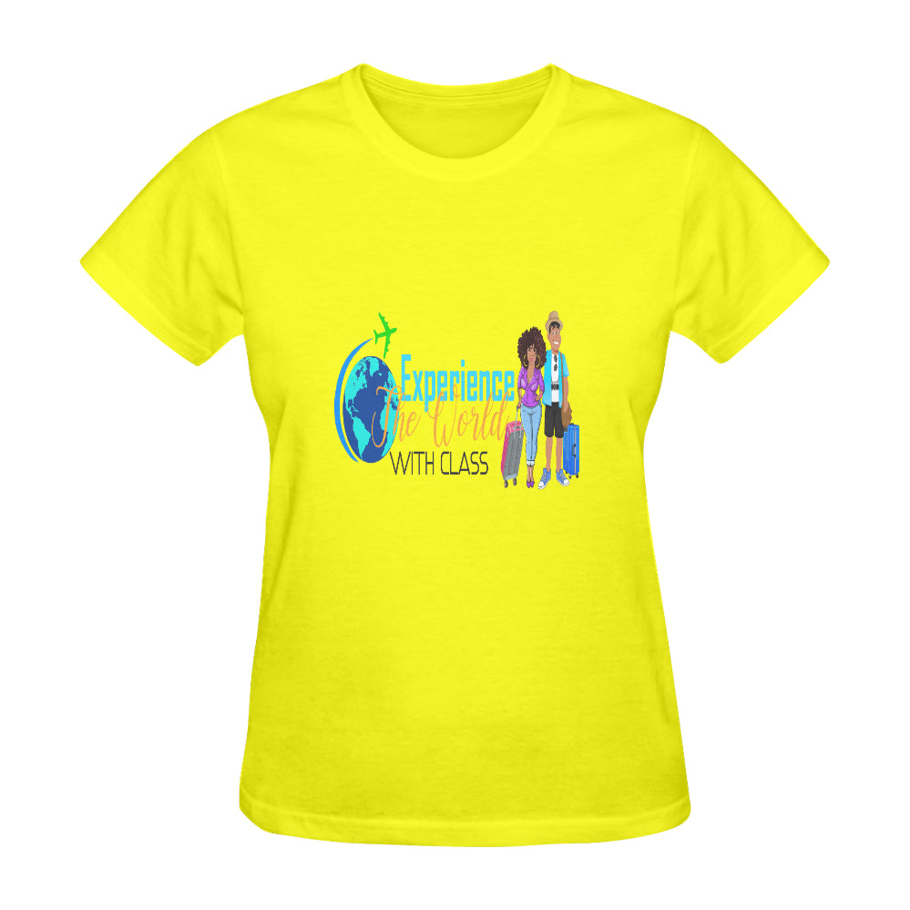 Experience The World With Class Classic Women's T-Shirt（Made in USA，Ship to USA Only）