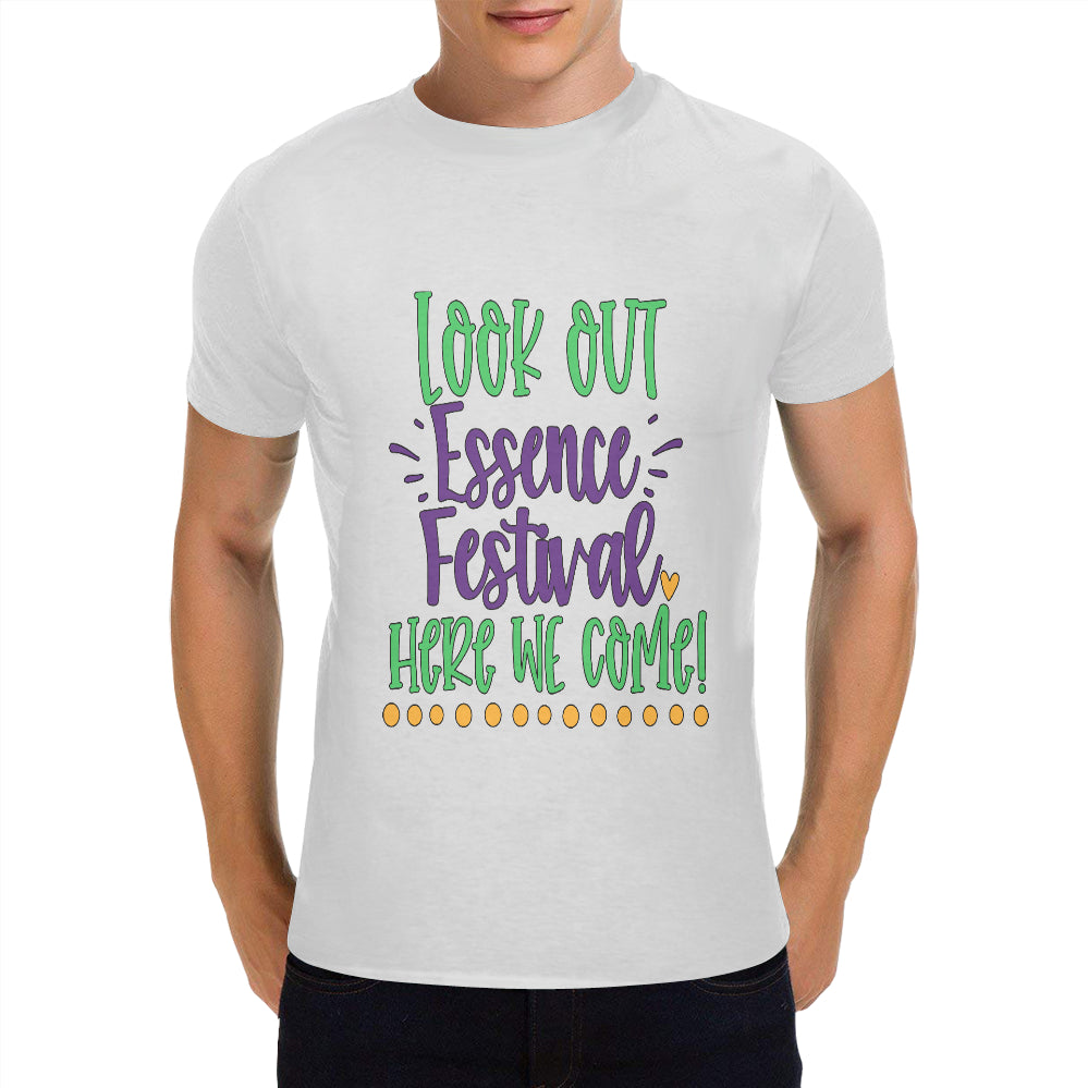 Essence Festival Men's Heavy Cotton T-Shirt (One Side Printing)（Made in USA，Ship to USA Only）