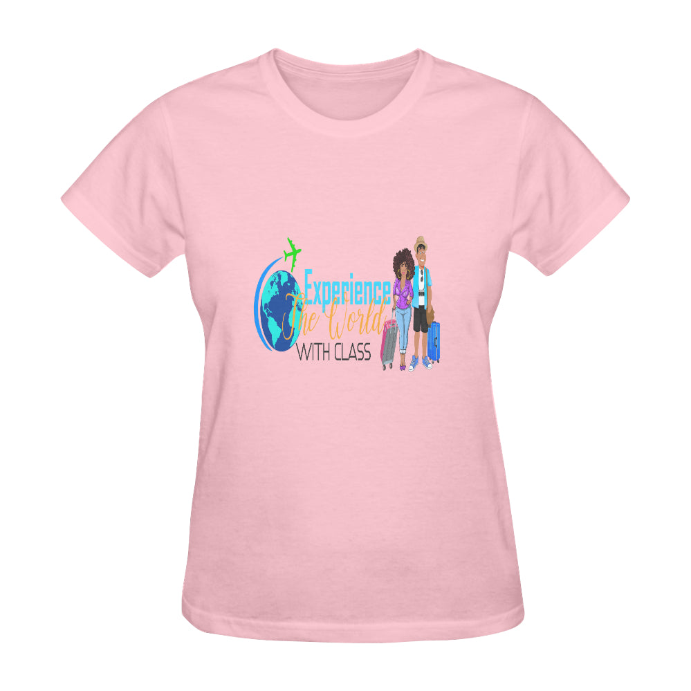 Experience The World With Class Classic Women's T-Shirt（Made in USA，Ship to USA Only）