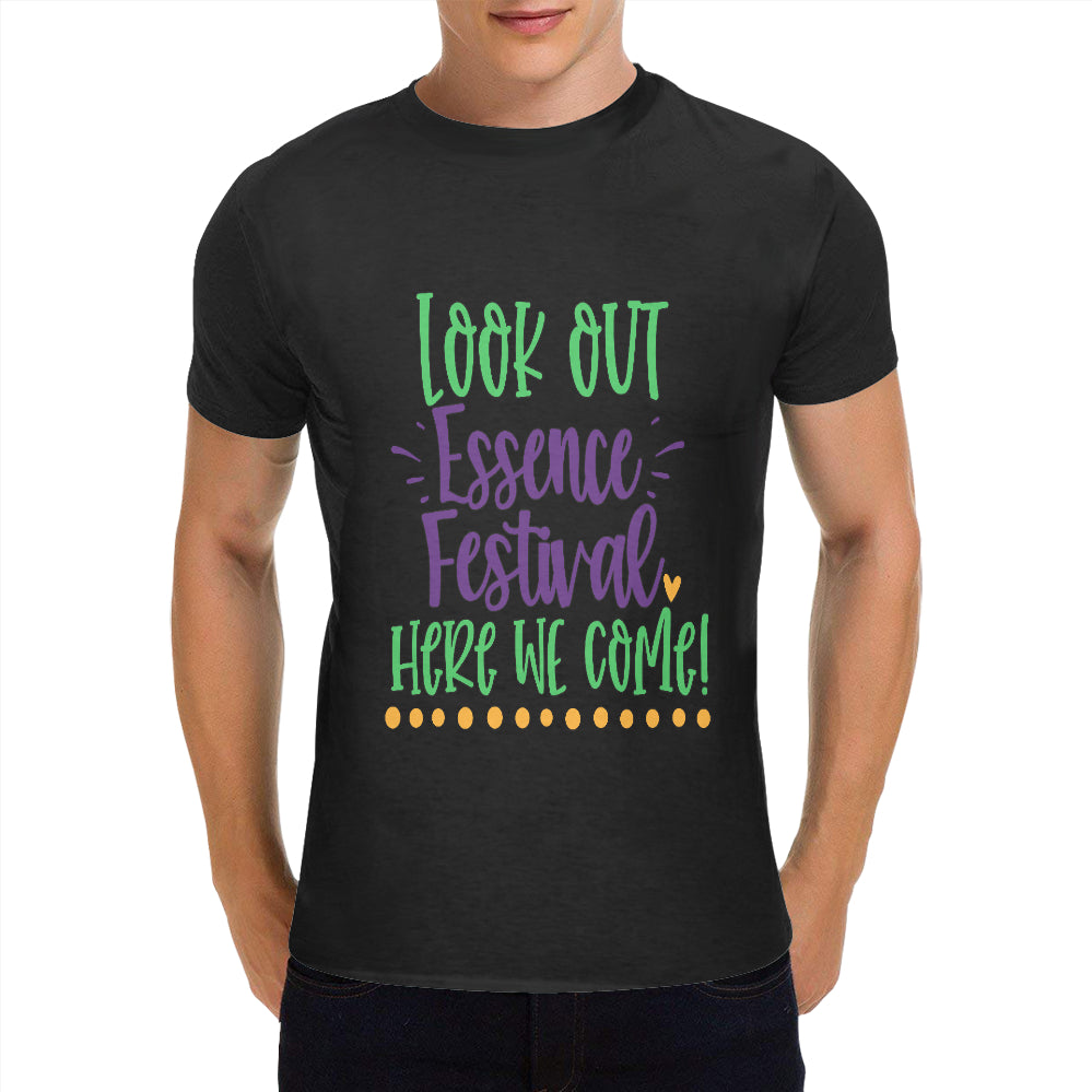 Essence Festival Men's Heavy Cotton T-Shirt (One Side Printing)（Made in USA，Ship to USA Only）