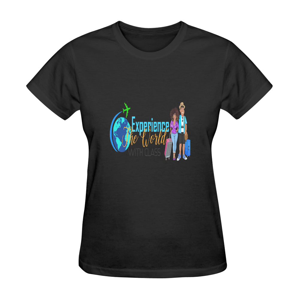 Experience The World With Class Classic Women's T-Shirt（Made in USA，Ship to USA Only）