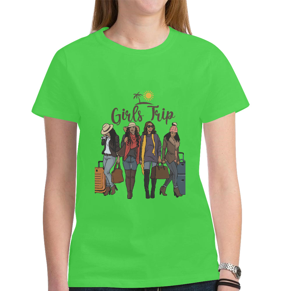 Women's Heavy Cotton Short Sleeve T-Shirt（Made in USA，Ship to USA Only）