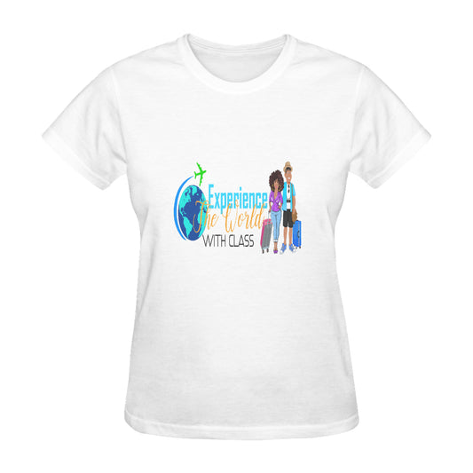 Experience The World With Class Classic Women's T-Shirt（Made in USA，Ship to USA Only）