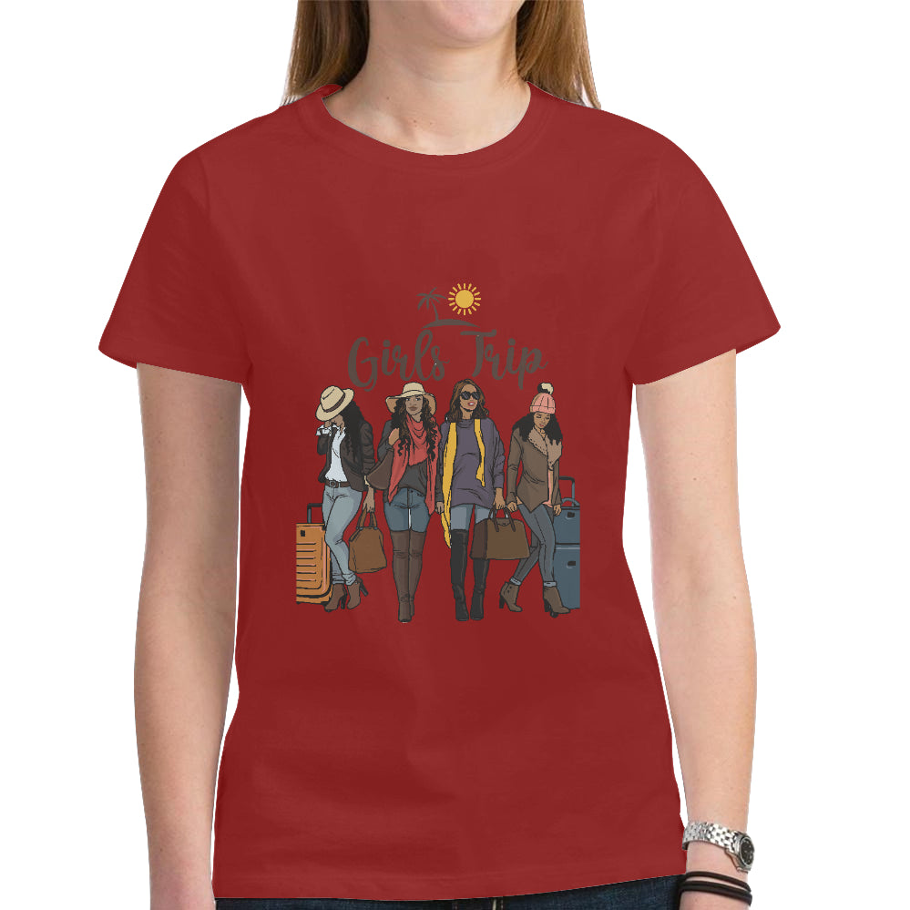 Women's Heavy Cotton Short Sleeve T-Shirt（Made in USA，Ship to USA Only）
