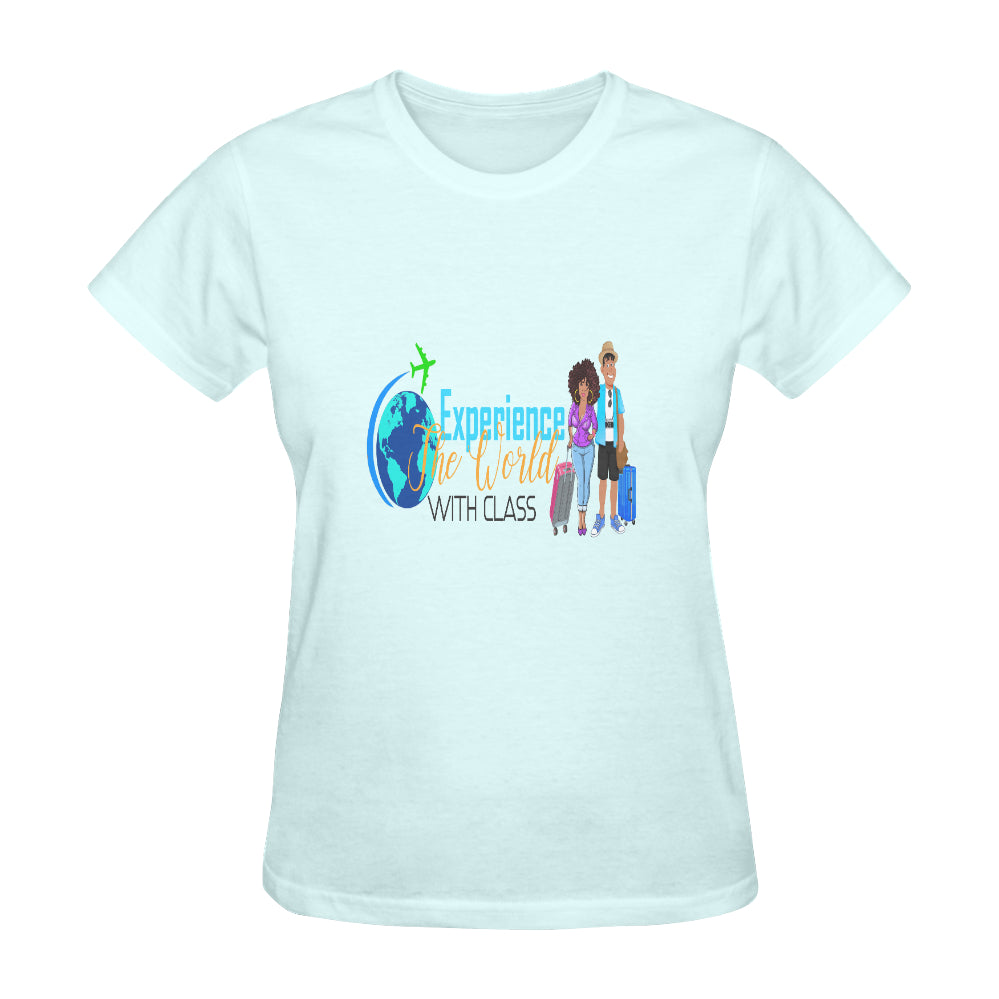Experience The World With Class Classic Women's T-Shirt（Made in USA，Ship to USA Only）