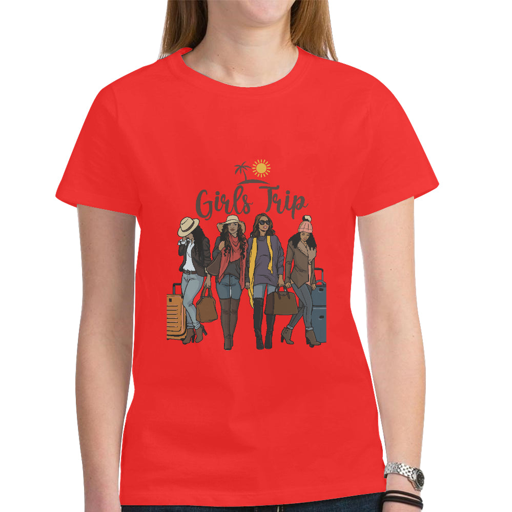 Women's Heavy Cotton Short Sleeve T-Shirt（Made in USA，Ship to USA Only）