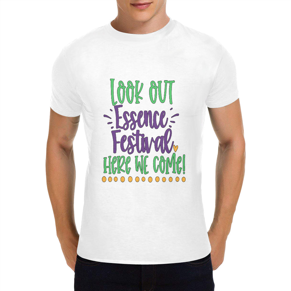Essence Festival Classic Men's T-Shirt/Large（Made in USA，Ship to USA Only）