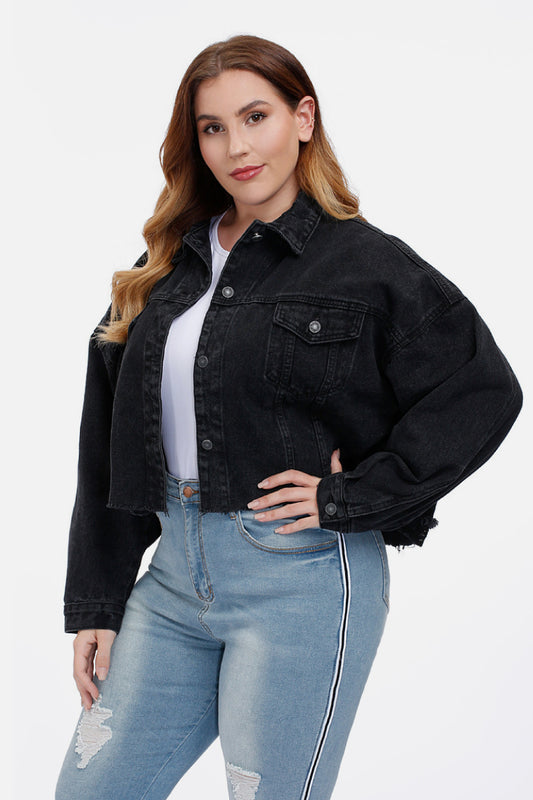 Cropped Black Denim Jacket - Absolute Fashion 2020