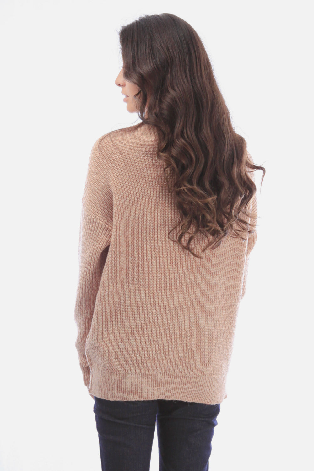 Heathered Shaker Knit Wool Blend