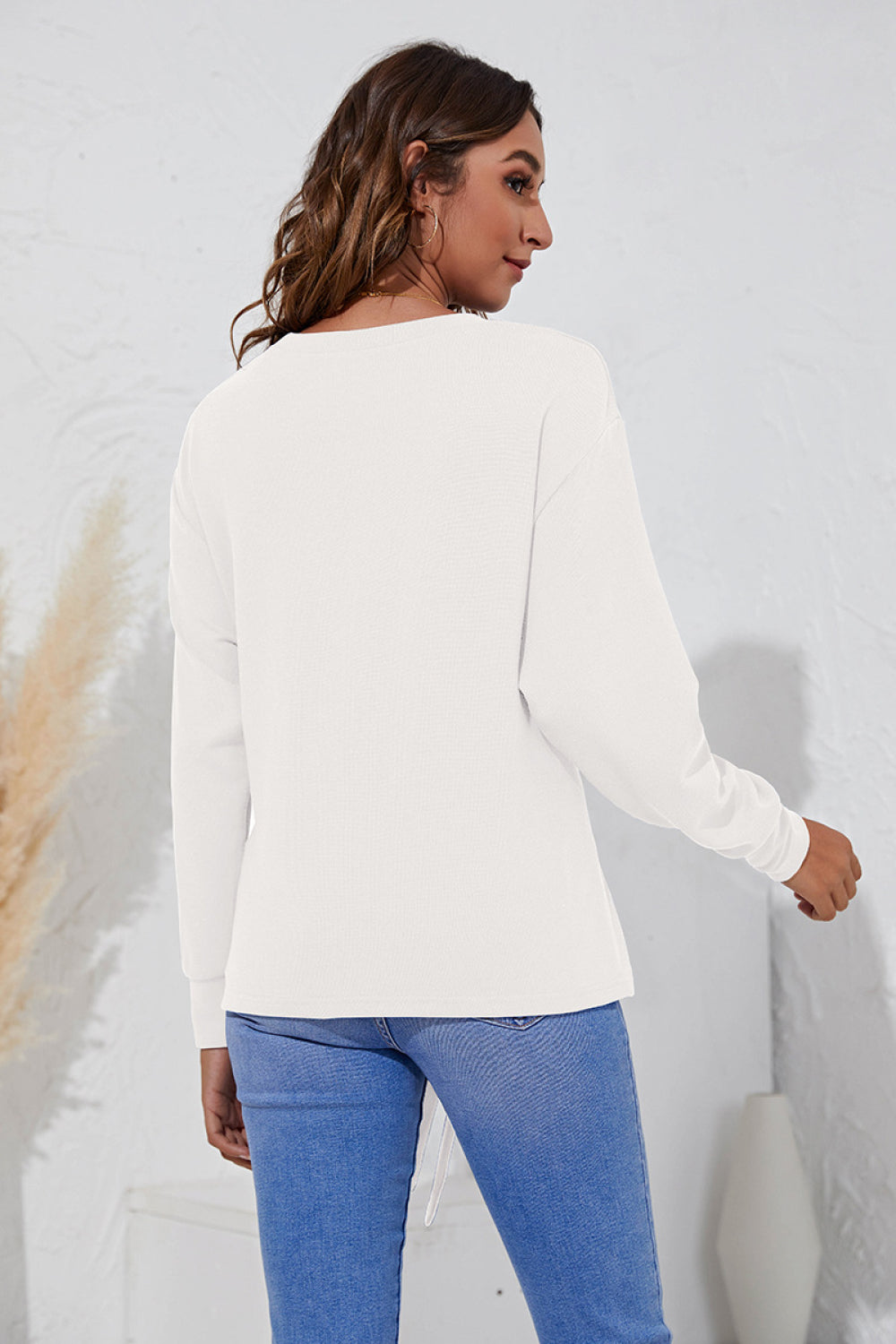 Round Neck Belted Top - Absolute Fashion 2020