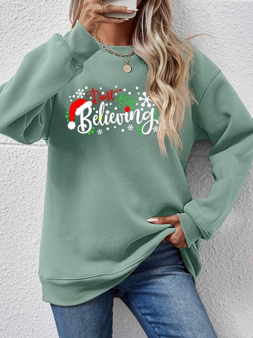 Letter Graphic Long Sleeve Sweatshirt - Absolute fashion 2020