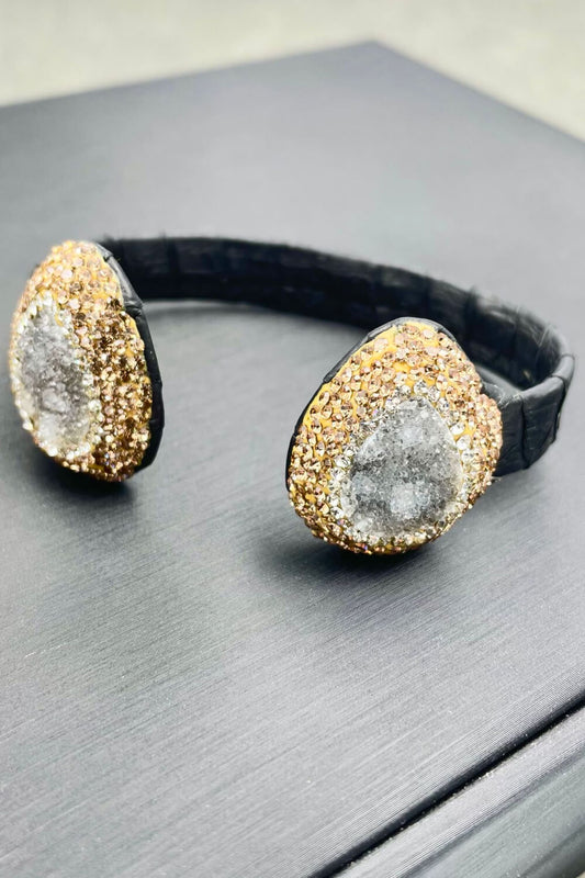 Snakeskin Adjustable Open Bracelet