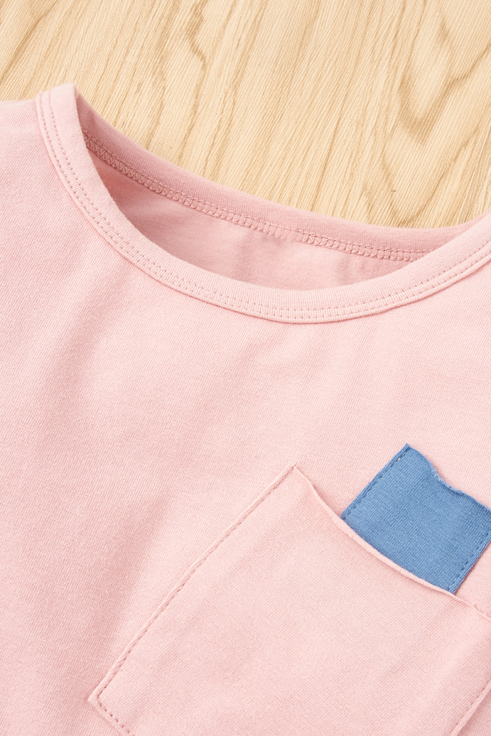 Girls Round Neck Sweatshirt and Pants Set