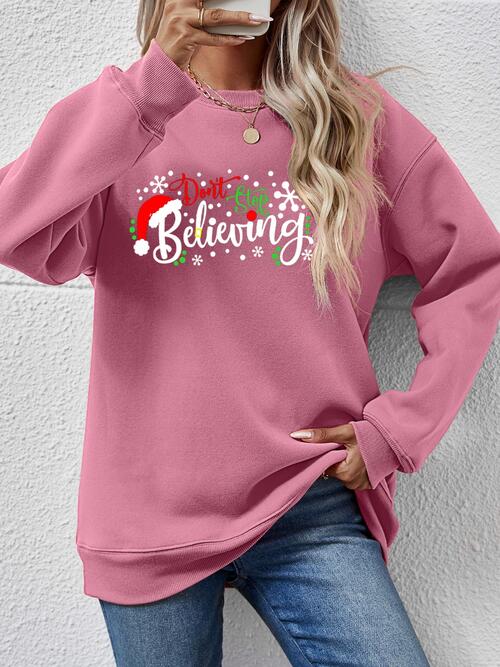 Letter Graphic Long Sleeve Sweatshirt - Absolute fashion 2020