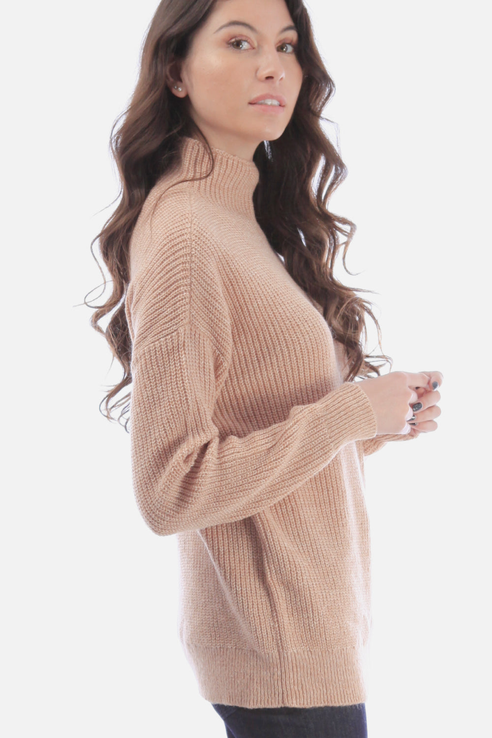 Heathered Shaker Knit Wool Blend