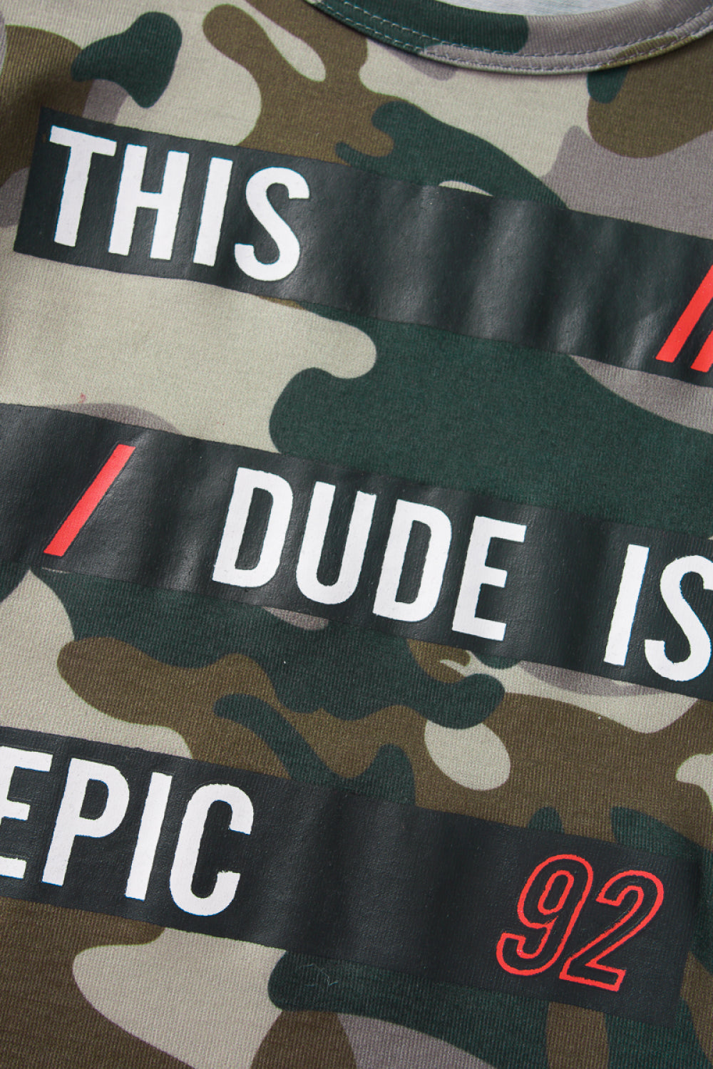 Baby Camouflage T-shirt and Solid Pants Set