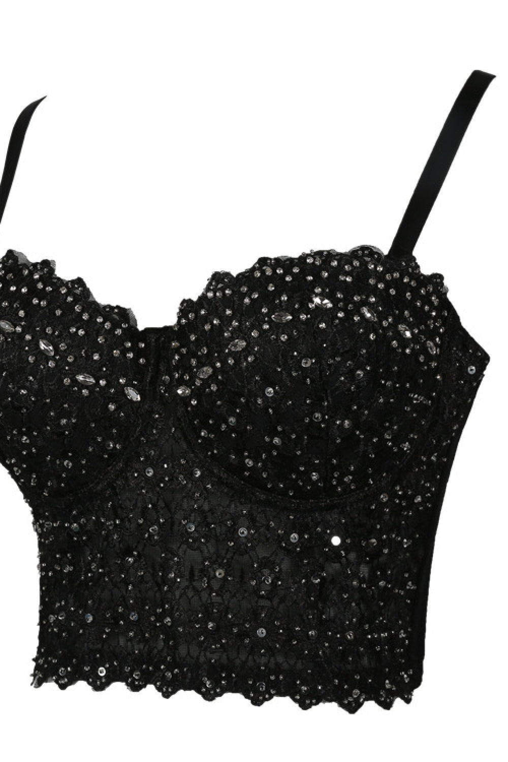 Beaded Lace Bustier