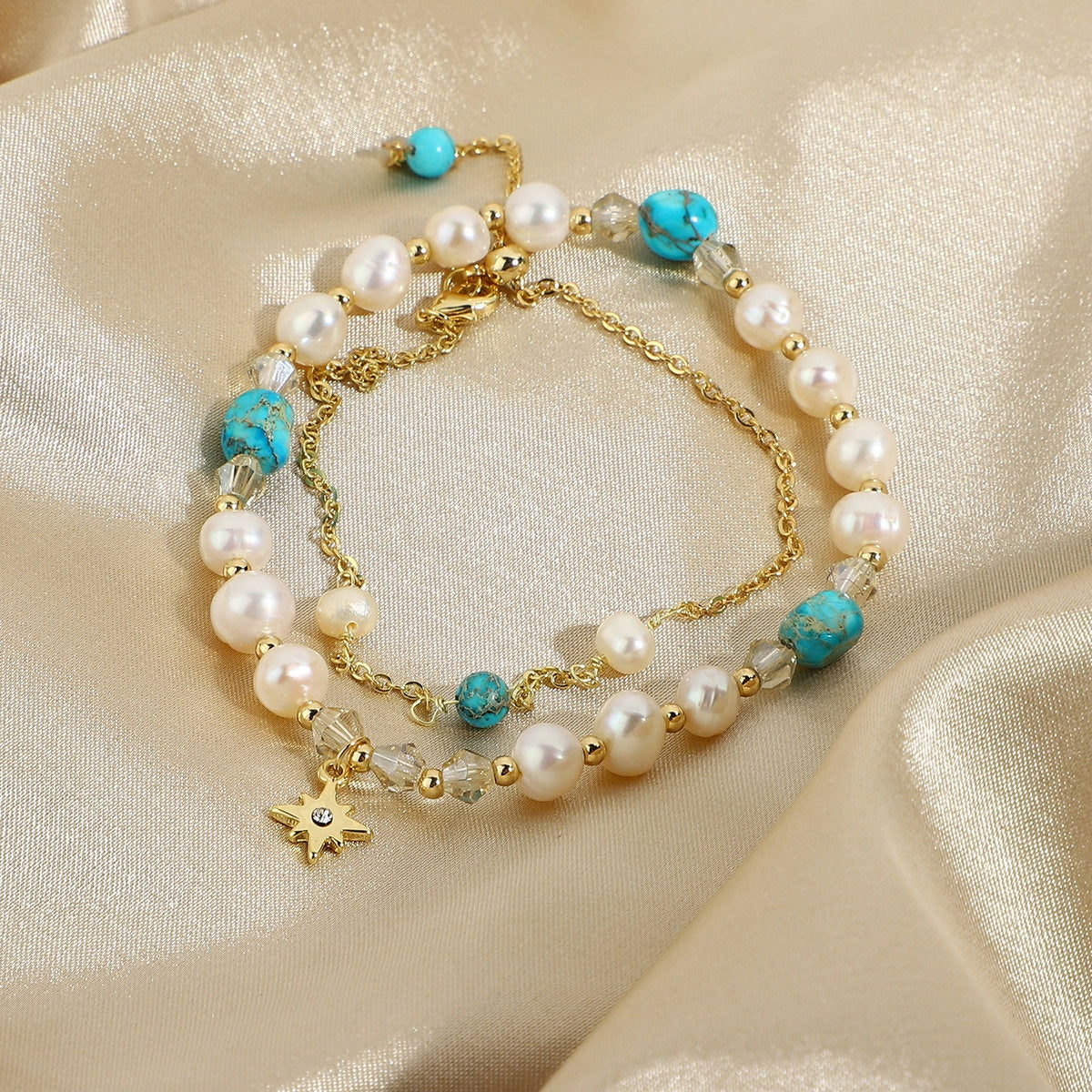 Fresh Water Pearl Jasper Bead Bracelet - Absolute Fashion 2020