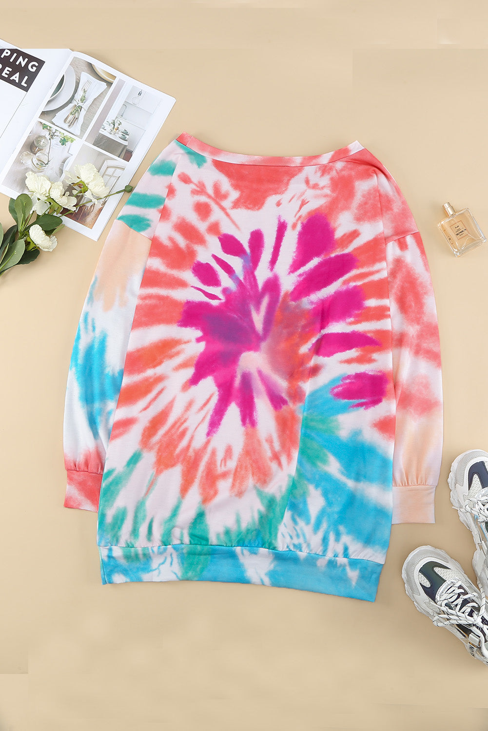 Tie-Dye Sweatshirt Dress