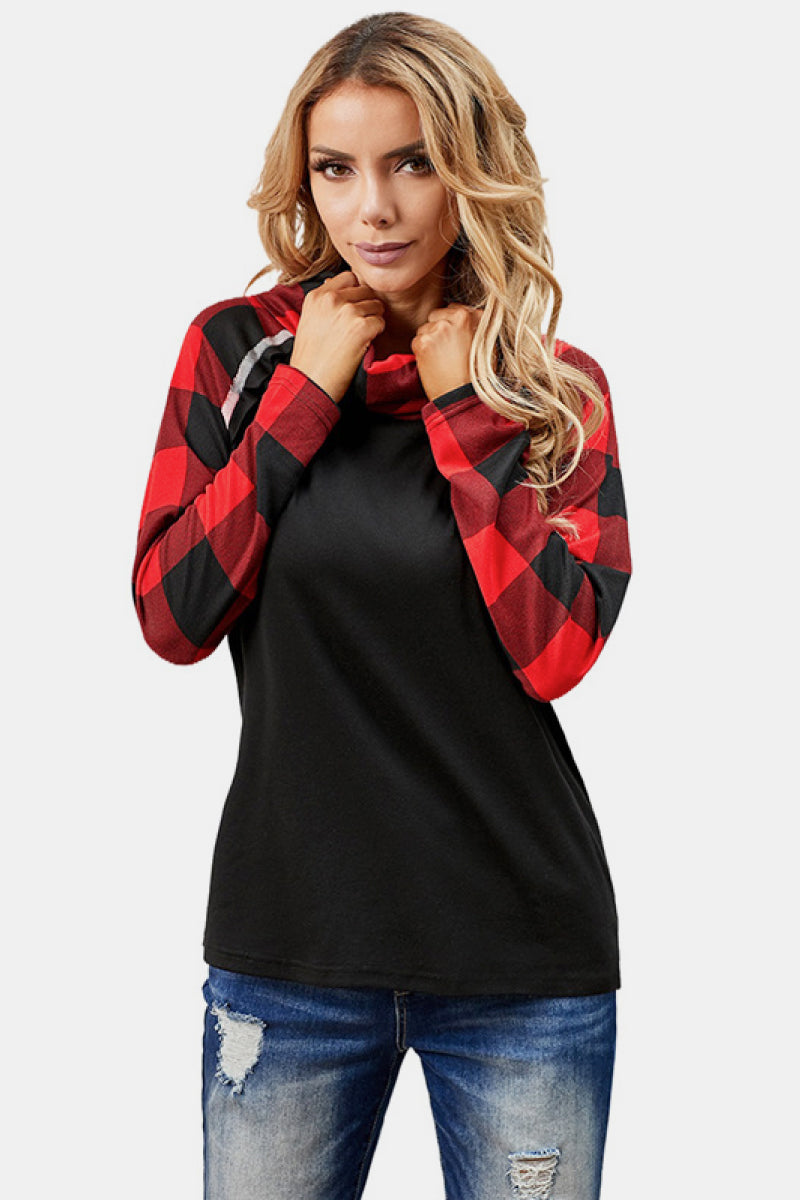 Contrast Striped Turtle Neck Tee - Absolute Fashion 2020