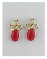 Faux oval gemstone stud earrings - Absolute Fashion 2020